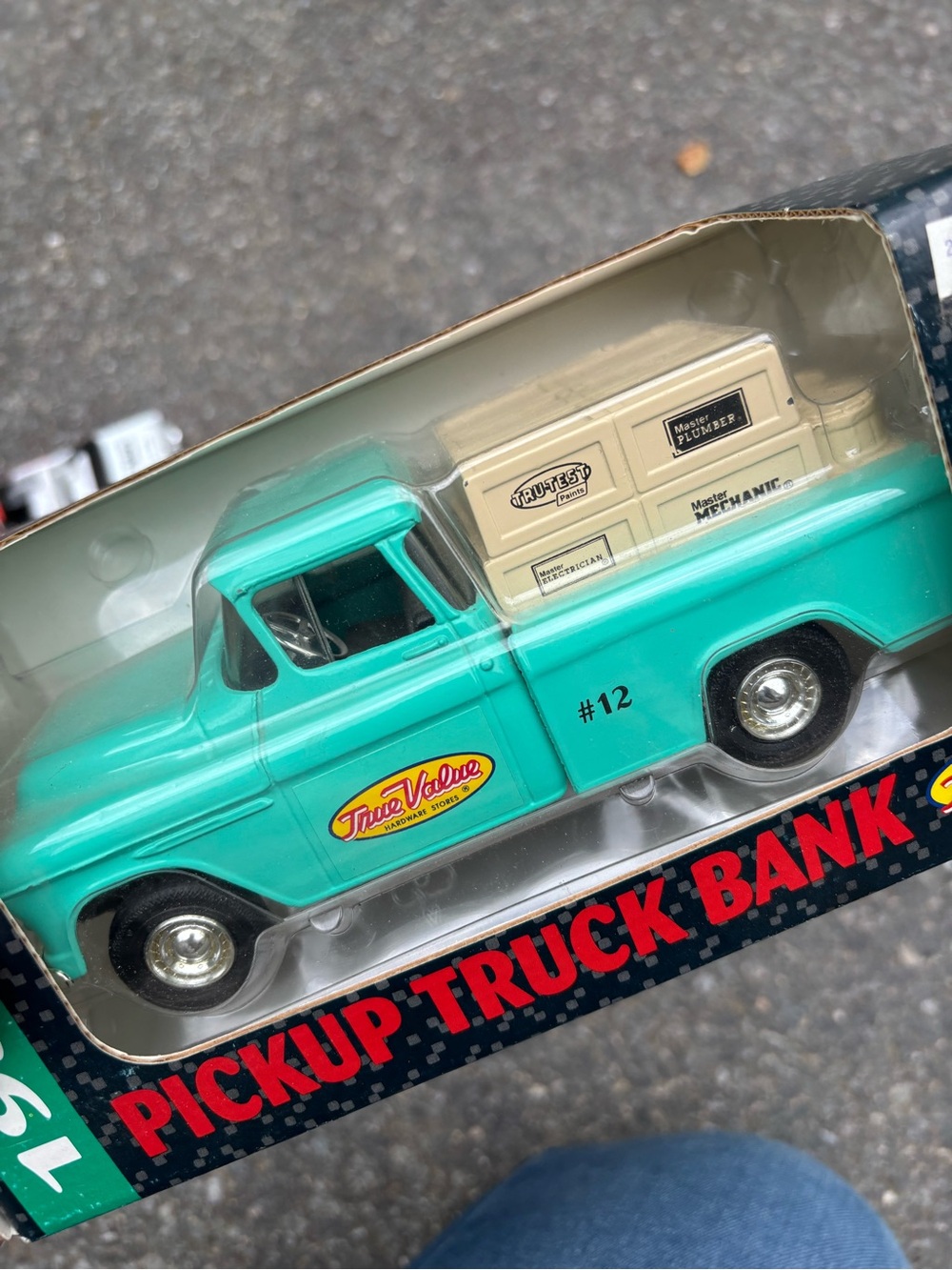 True value Teal Pickup Truck Bank - Kids Toys